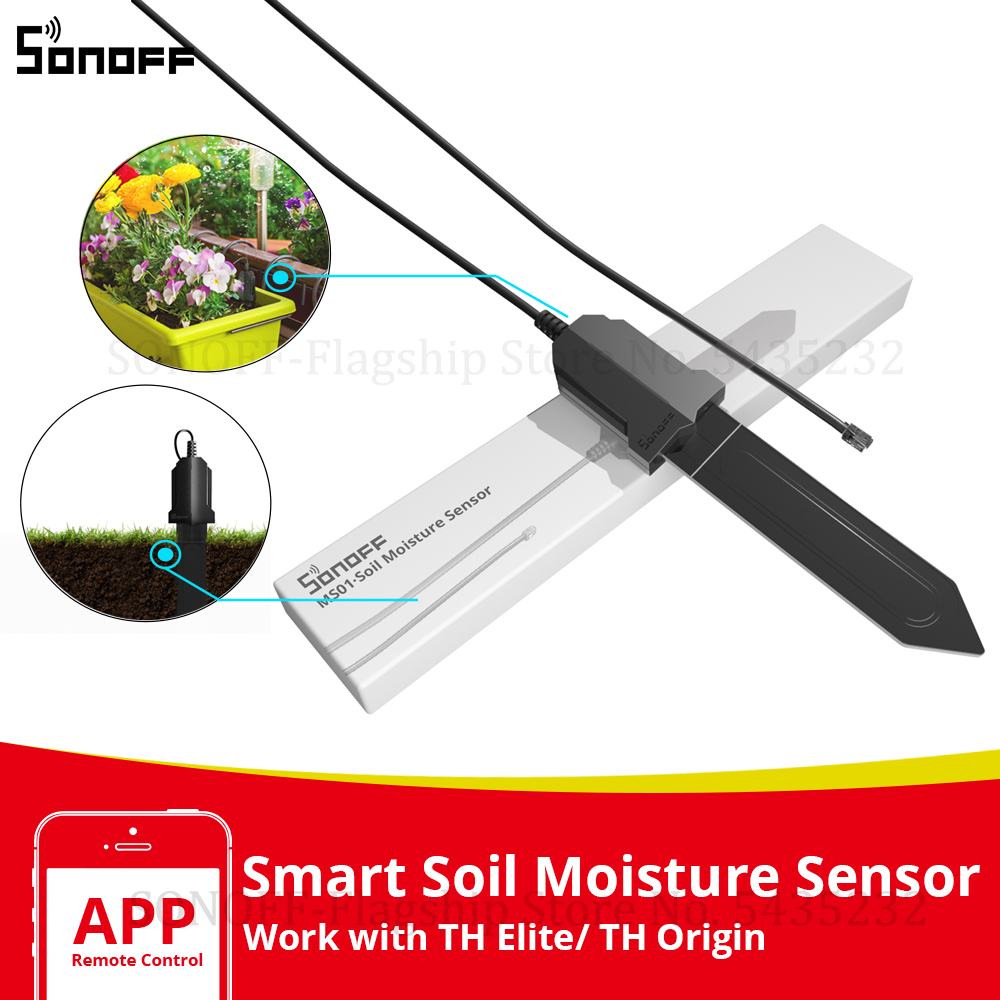 Smart Garden Test - SONOFF MS01 Sensor Kelembaban Tanah Pintar