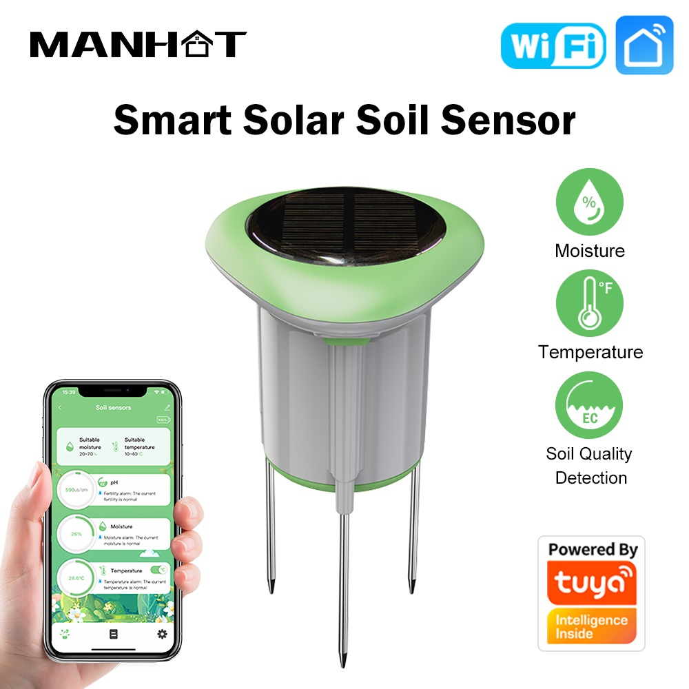 MANHOT WiFi Smart Solar Soil S - Smart Soil Sensor ulasan dan harga