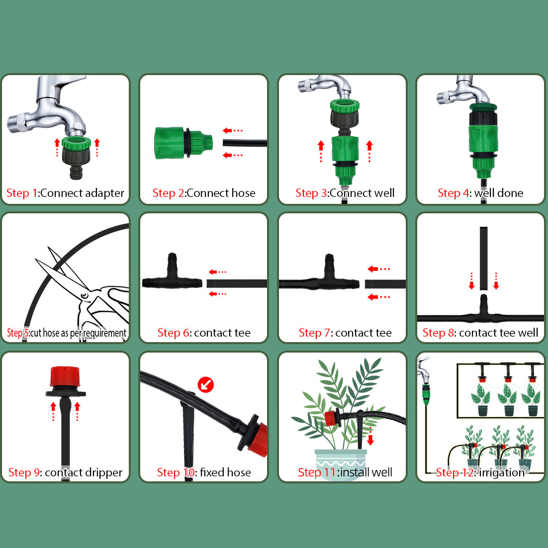 Rumah kaca 15M-30M DIY sistem  - Smart Garden Technology ulasan dan harga