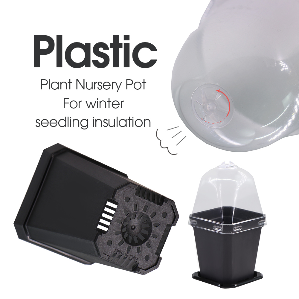 Pot penanam hitam kokoh dengan - Smart Garden Domes ulasan dan harga