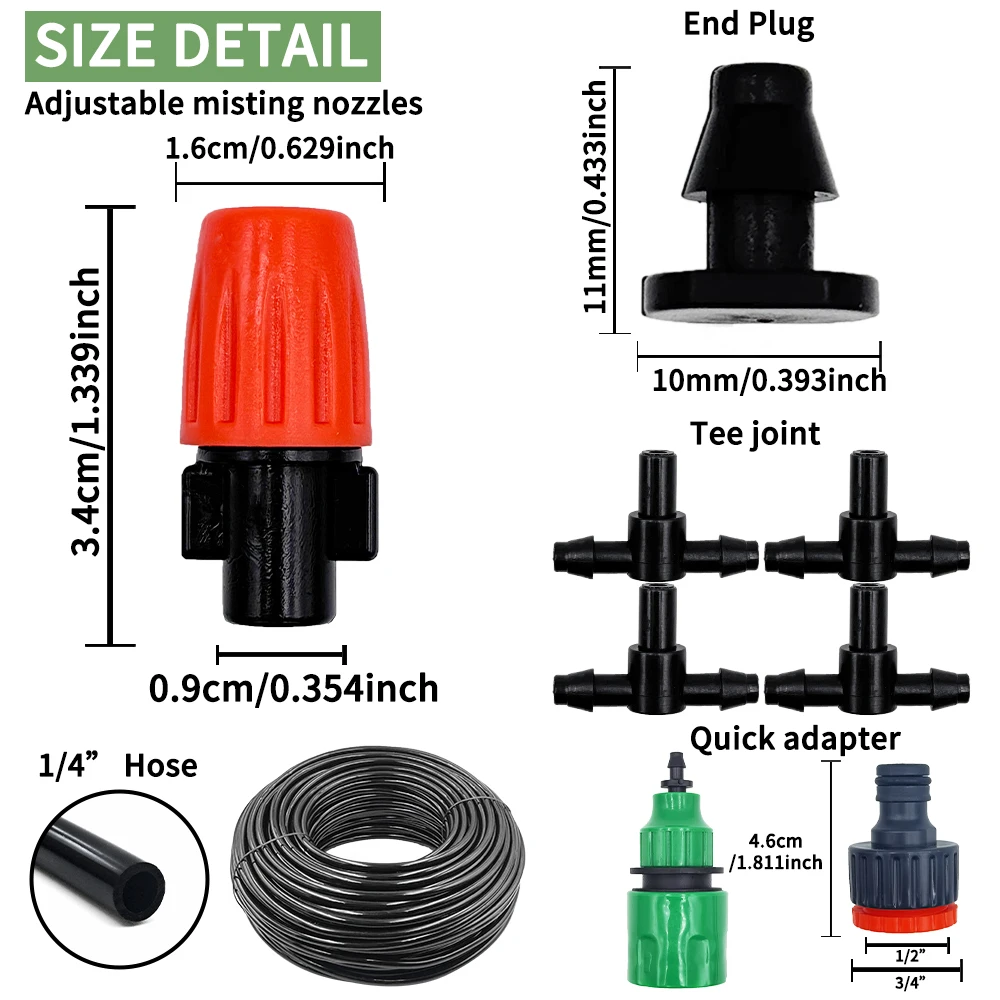Kit Irigasi Nozzle Kabut 5M-20 - Smart Garden Technology ulasan dan harga