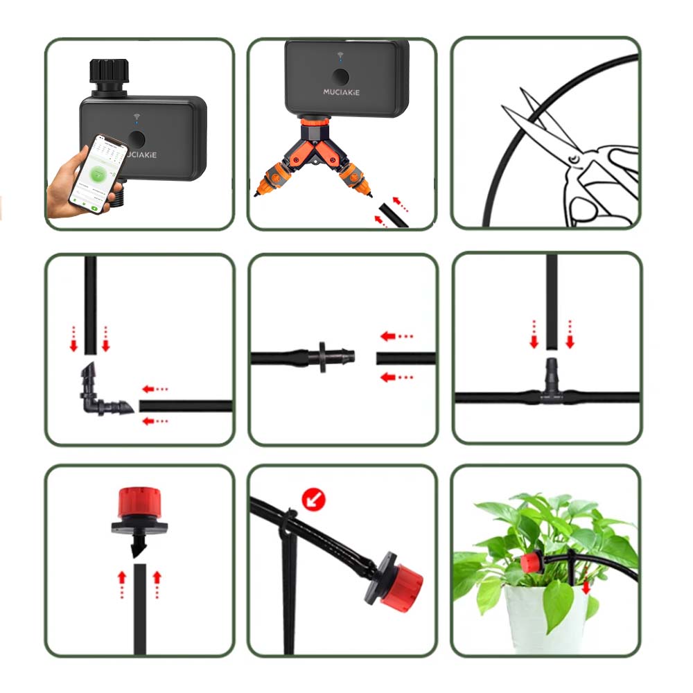 Set Irigasi Pengatur Waktu WiF - Smart Garden Technology ulasan dan harga