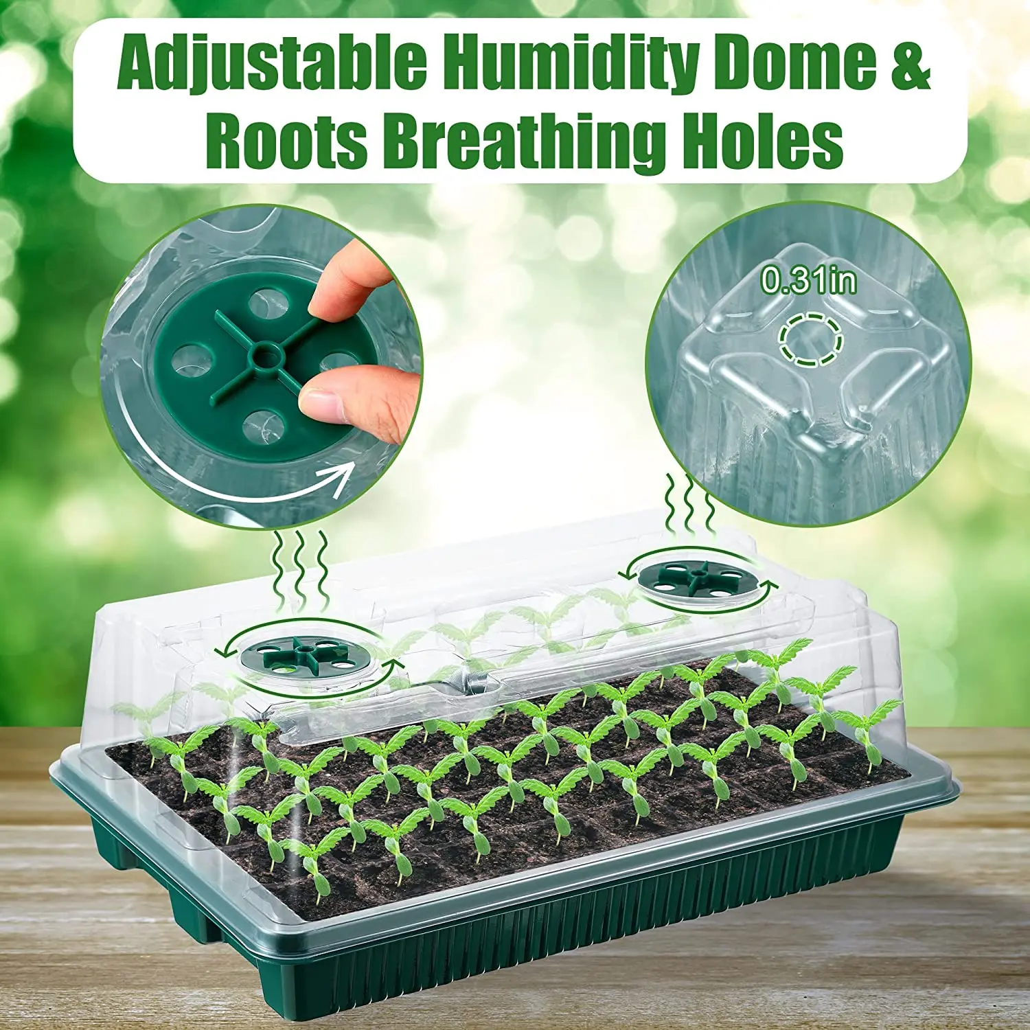 2 Paket, Baki Semai Benih deng - Smart Garden Domes ulasan dan harga