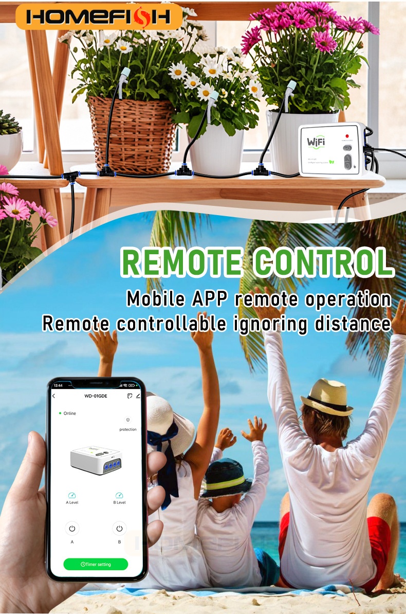 HOMEFISH WIFI Smart Dual Pump  - Smart Garden Domes ulasan dan harga