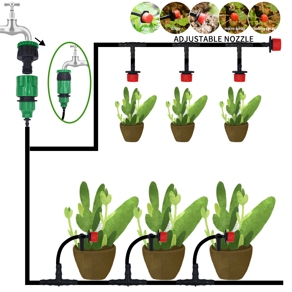 Sistem irigasi tetes mikro por - Smart Garden Technology ulasan dan harga